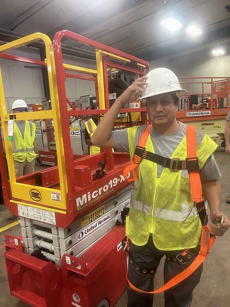Engineer in safety gear